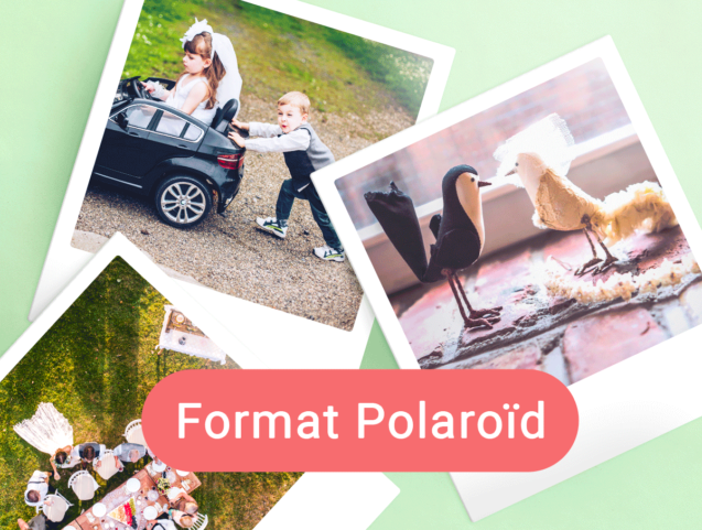photos au format polaroïd imprimées par Laurent Agier, photographe de mariage sur toulon